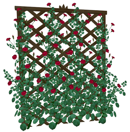 Second Life Marketplace Yard Decor Trellis Climbing Roses